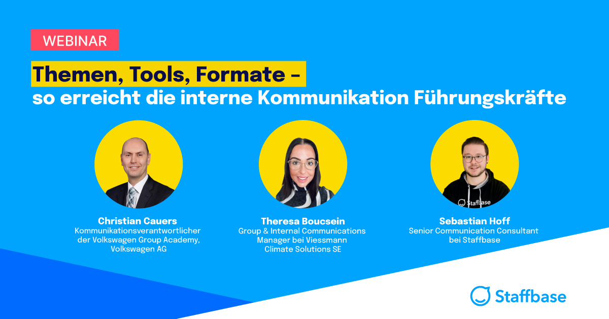 Webinar-Aufzeichnung: Themen, Tools, Formate – So Erreicht Die Interne ...